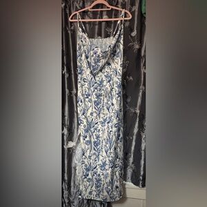 Cider Blue and white sundress 4X